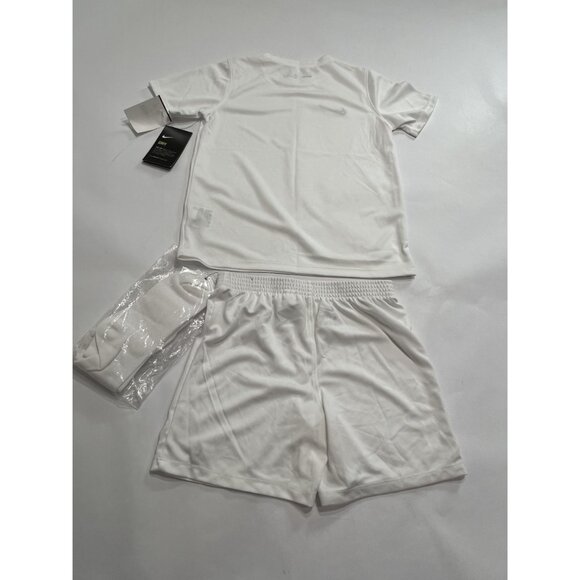 Nike Dry Park Kit Shirt & Shorts Set in White - Picture 2 of 3